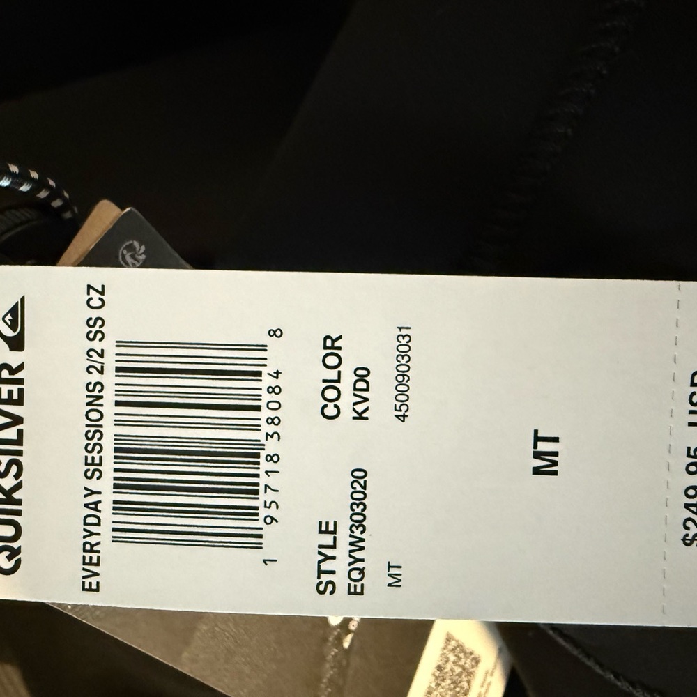 Quiksilver Adult  Wetsuit NWT - Picture 8 of 8